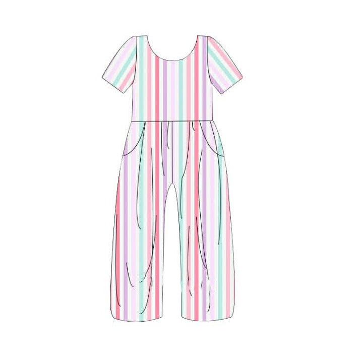 Pre-order no moq SR3989 pre-order baby girl clothes summer short sleeve jumpsuit-26.1.15