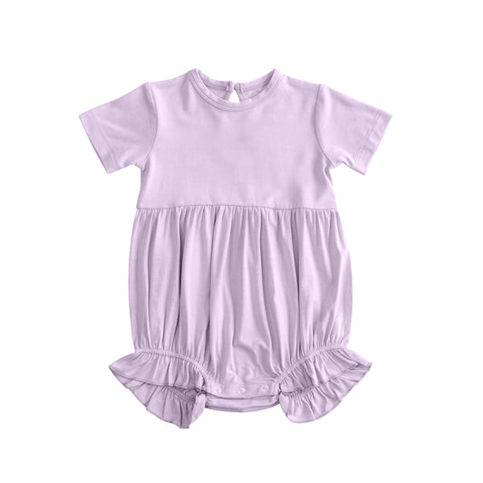 Pre-order no moq SR3995 pre-order baby girl clothes purple short sleeve bubble-26.1.17