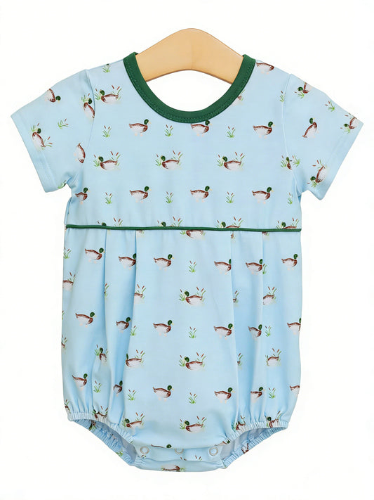 Pre-order no moq SR3999 pre-order baby girl clothes duck short sleeve bubble-26.1.17