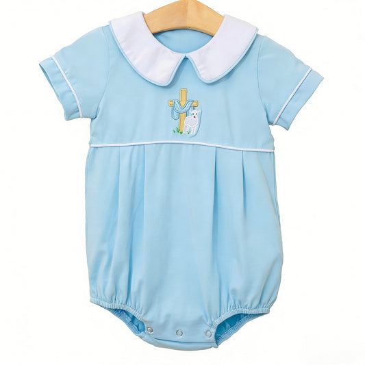 Pre-order no moq SR4000 pre-order baby girl clothes easter short sleeve bubble-26.1.17