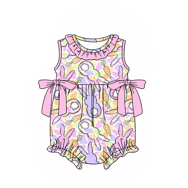 Pre-order no moq SR4010 pre-order baby girl clothes bunny vest bubble-26.1.19