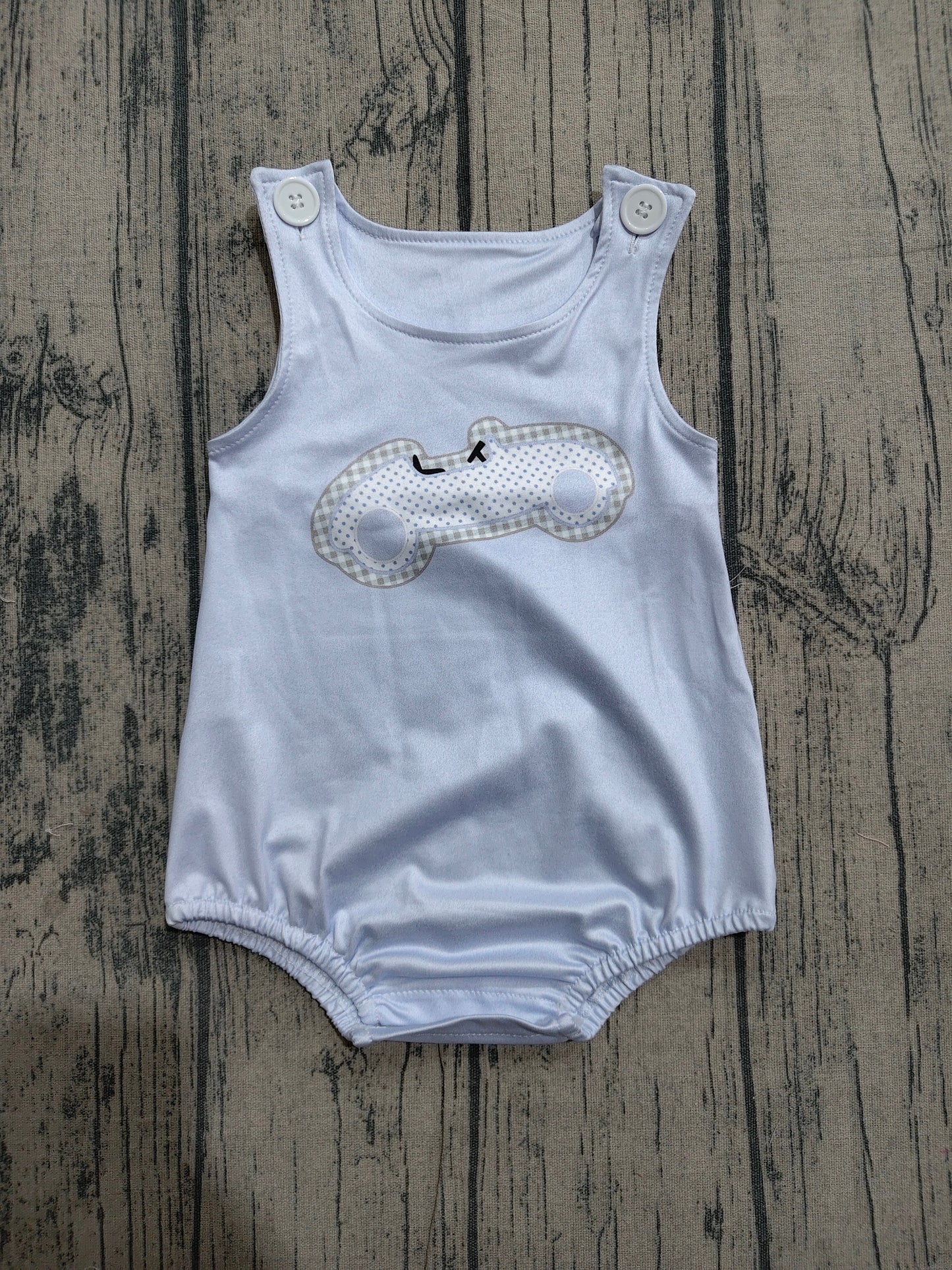 SR4013 Preorder Sample Baby Boys Sleeveless Cars Rompers