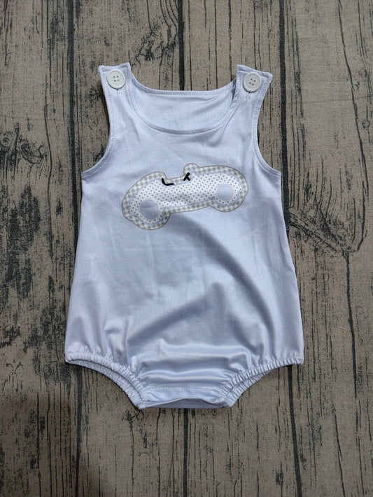 SR4013 Preorder Sample Baby Boys Sleeveless Cars Rompers