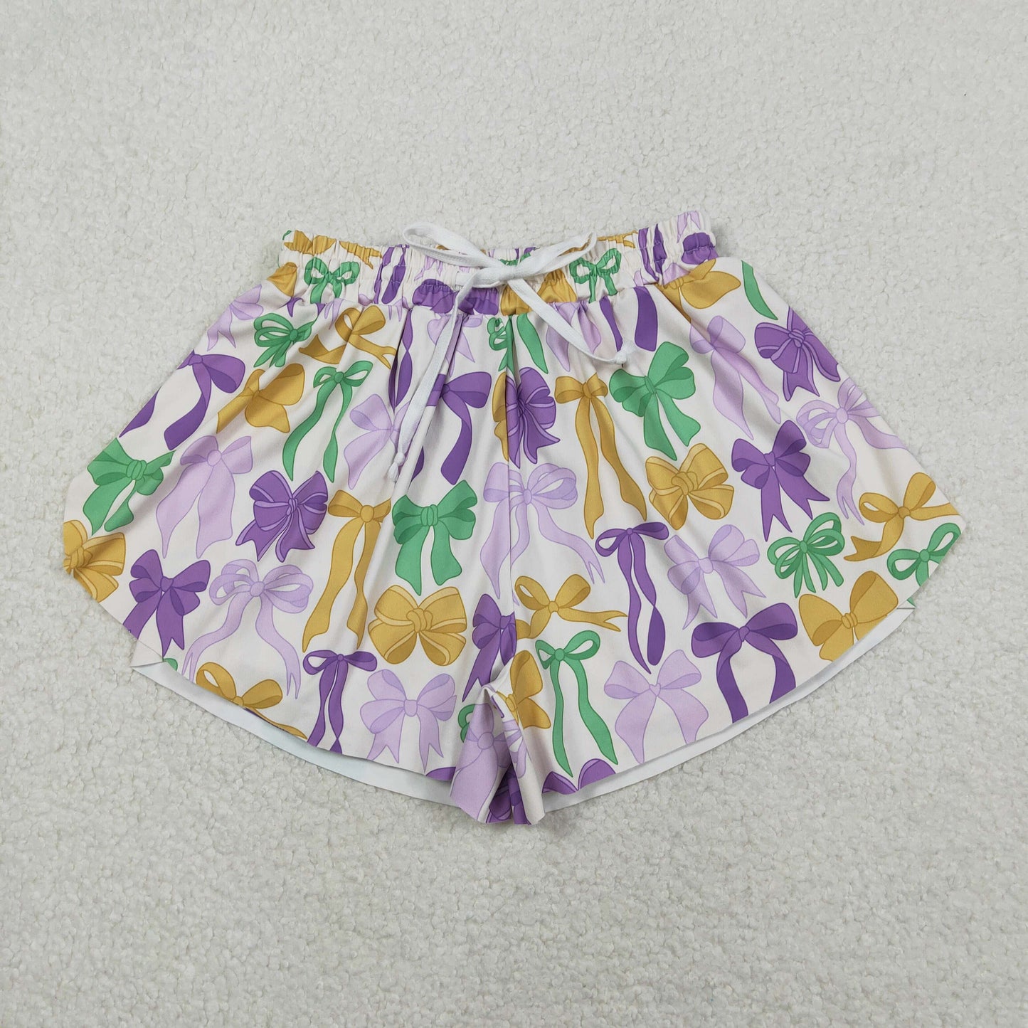 Sibling Baby girls clothes and adult clothes yoga mardi gras kids shorts and adult shorts