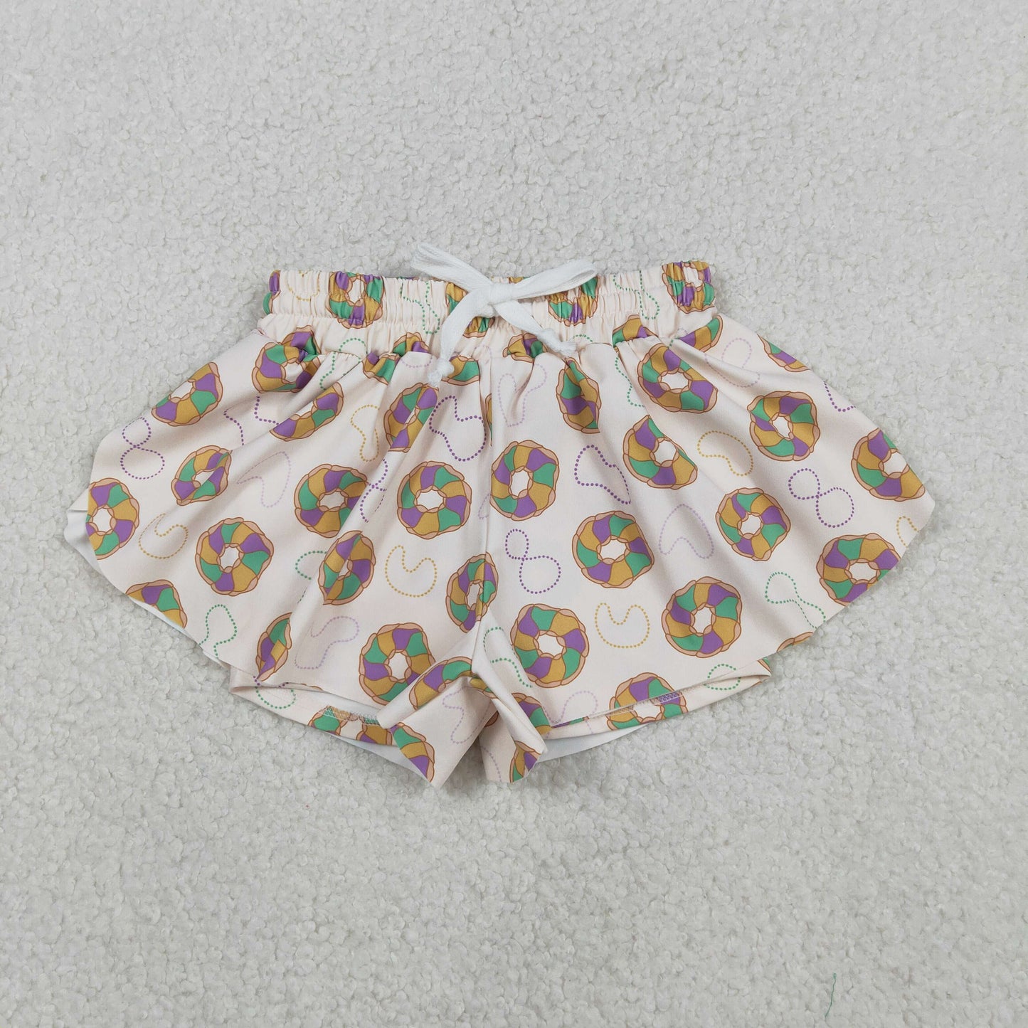 Sibling Baby girls clothes and adult clothes yoga mardi gras kids shorts and adult shorts