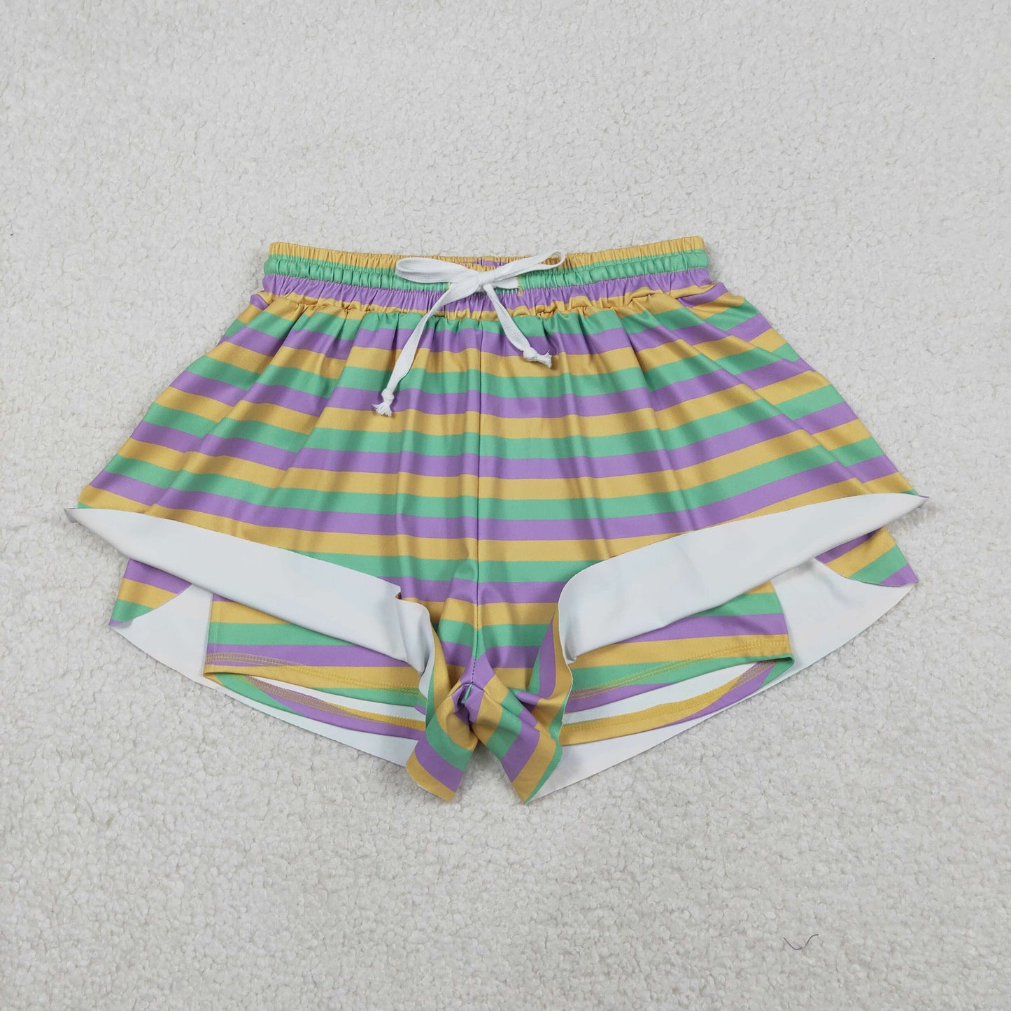 Sibling Baby girls clothes and adult clothes yoga mardi gras kids shorts and adult shorts