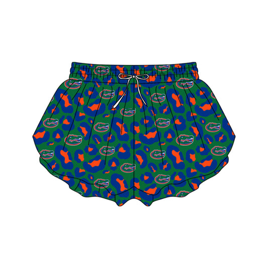 Pre-order no moq SS0803 adult woman clothes summer yoga team camouflage green shorts-26.1.13