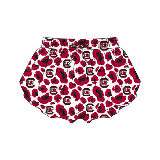 Pre-order no moq SS0805 adult woman clothes summer yoga team camouflage red shorts-26.1.13