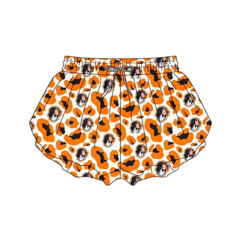 Pre-order no moq SS0806 adult woman clothes summer yoga team camouflage orange shorts-26.1.13
