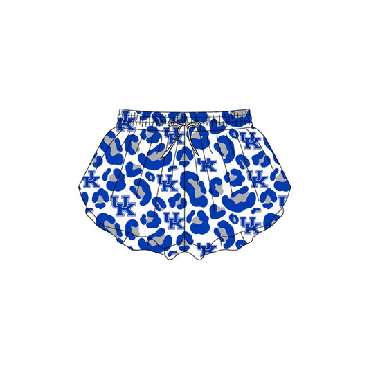 Pre-order no moq SS0812 baby girl clothes summer yoga team camouflage blue shorts-26.1.13
