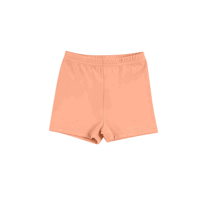 Pre-order no moq SS0828 baby girl clothes summer yoga orange shorts-26.1.20