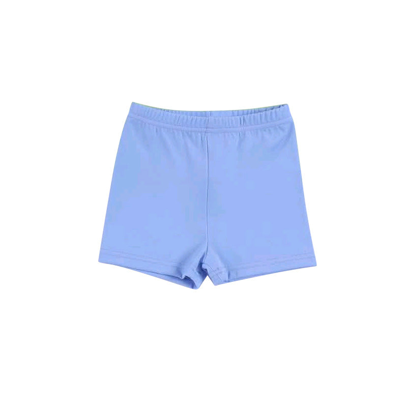 Pre-order no moq SS0831 baby girl clothes summer yoga blue shorts-26.1.20