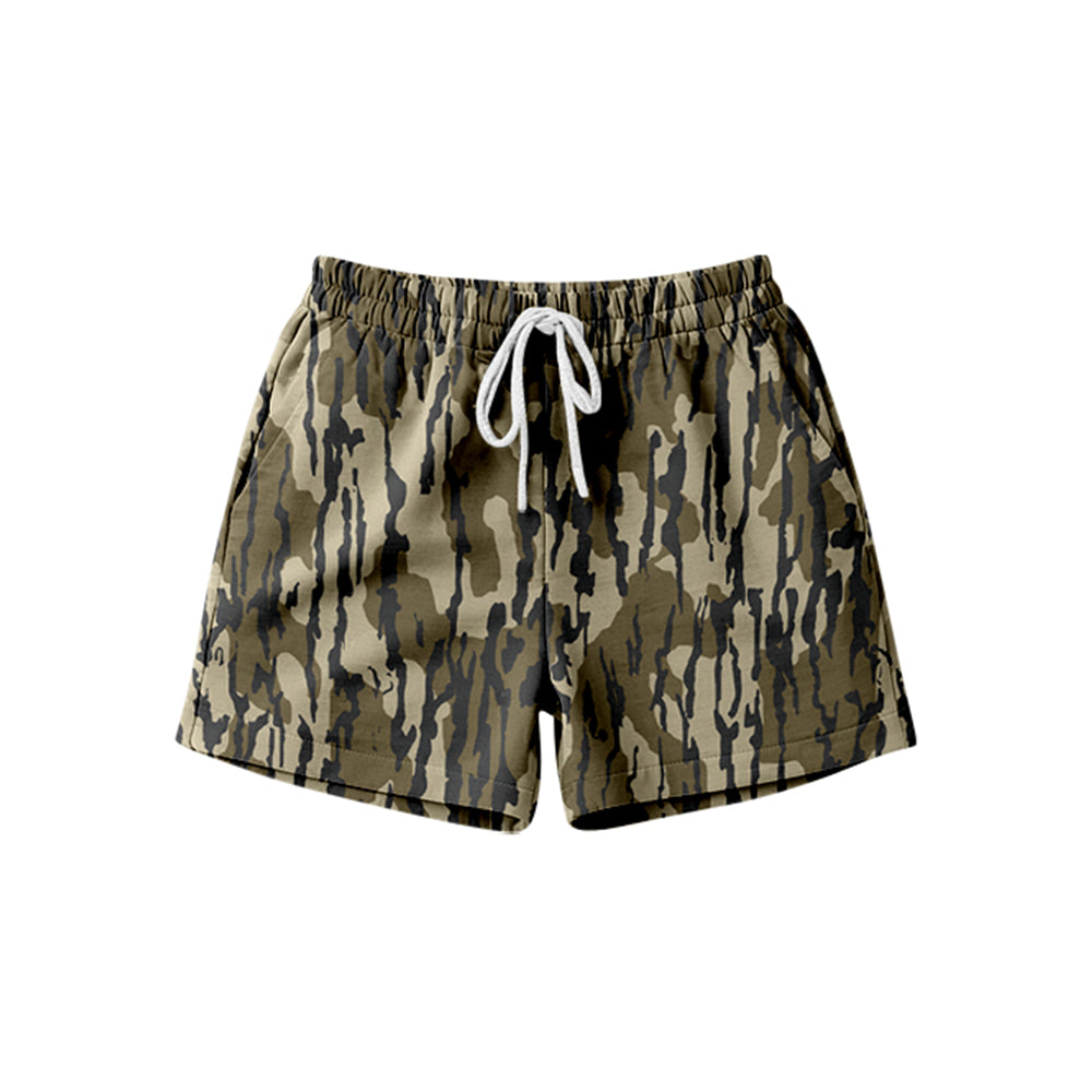 SS0841 Preorder Adult Women Southern Olive Camo Pockets Shorts Bottom