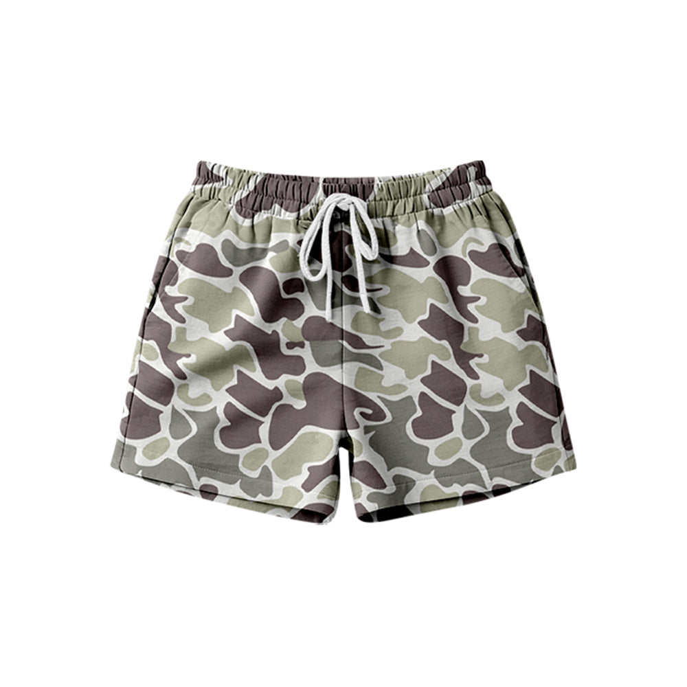 SS0842 Preorder Adult Women Southern Grey Camo Pockets Shorts Bottom