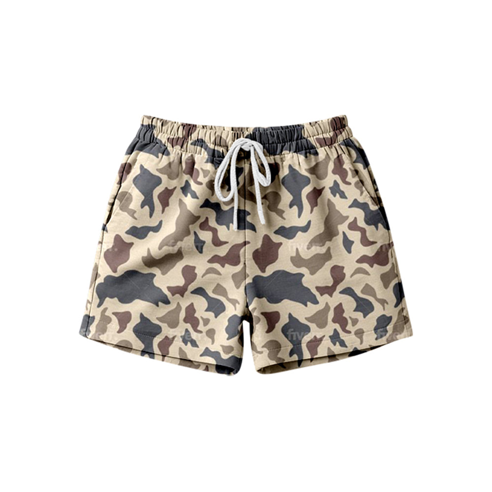 SS0843 Preorder Adult Women Southern Khaki Camo Pockets Shorts Bottom