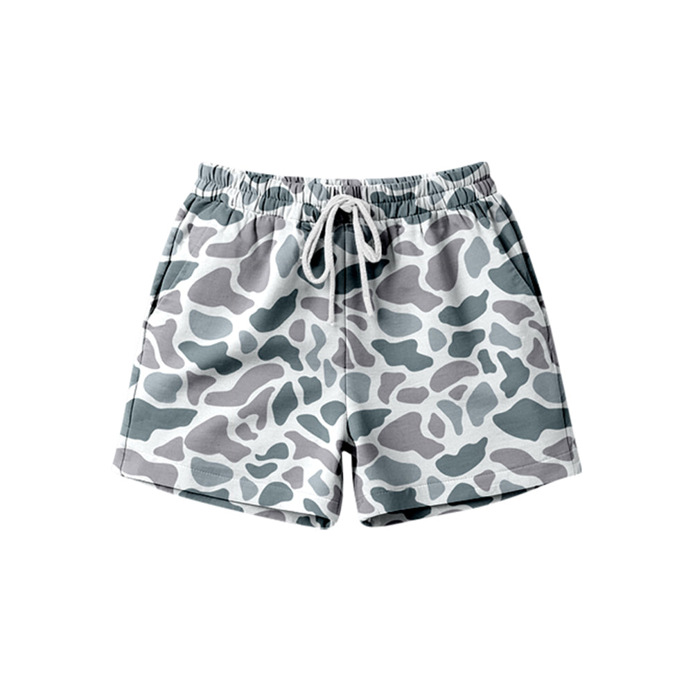 SS0847 Preorder Adult Women Southern Light Grey Camo Pockets Shorts Bottom