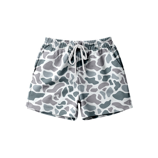 SS0847 Preorder Adult Women Southern Light Grey Camo Pockets Shorts Bottom