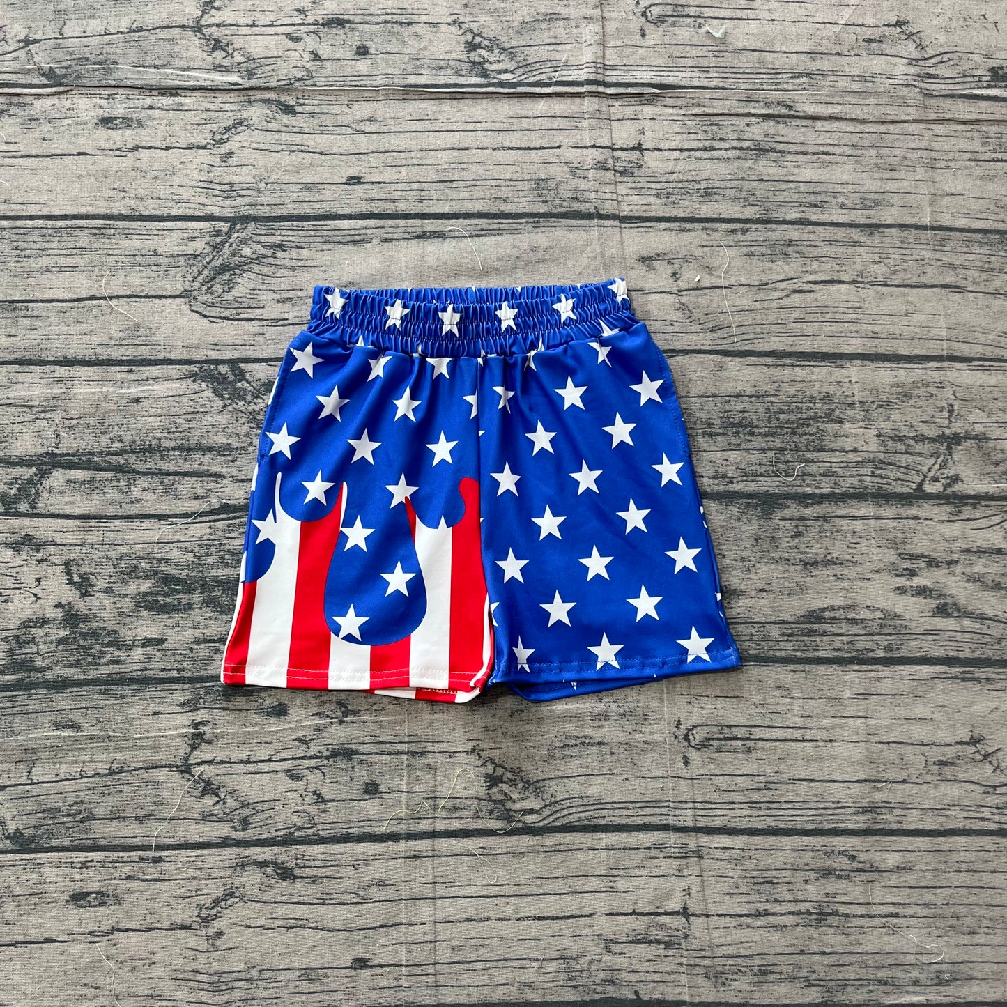 SS0861 Preorder Sample Baby Boy Stars Stripe 4th of July Shorts Bottom