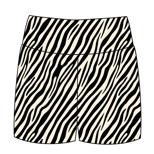 SS0864 Preorder Baby Girls Black Stripe Biking Shorts Bottom