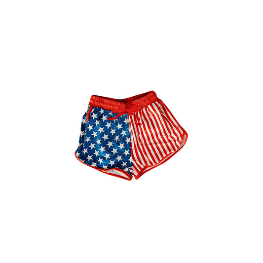 SS0868 Preorder Baby Girl Stars Stripe 4th of July Shorts Bottom