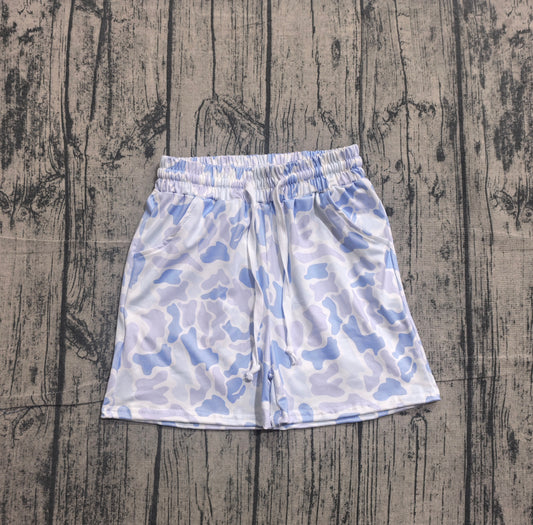 SS0886 Preorder Sample Baby Boys Southern Blue Camo Pockets Shorts Bottom