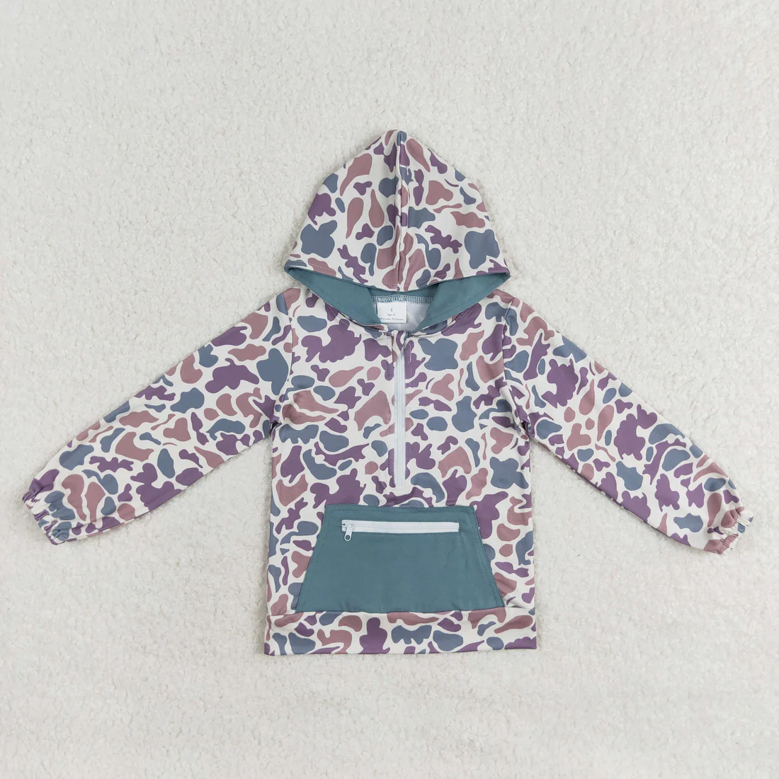 Sibling baby boys girls clothes camouflage hooded long sleeve tops