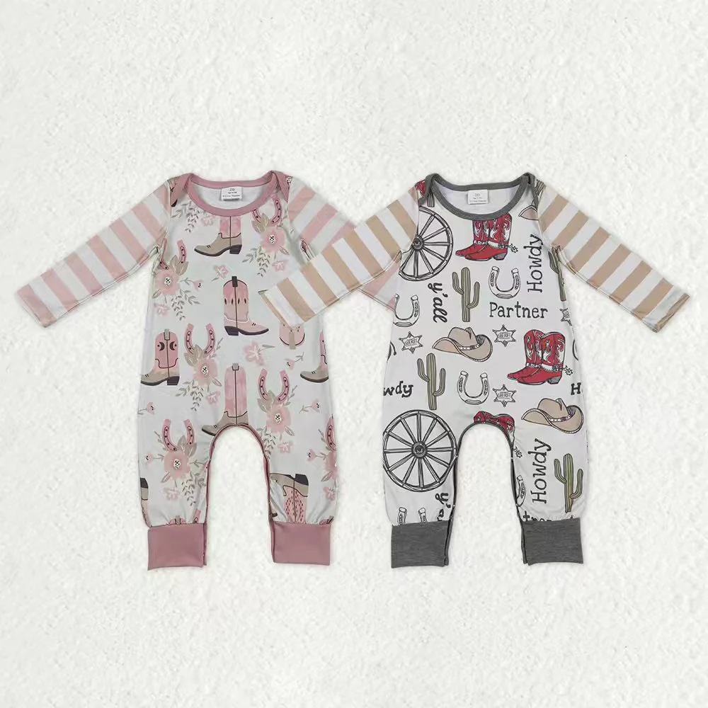 Sibling Baby boy girl clothes boot long sleeve Rompers