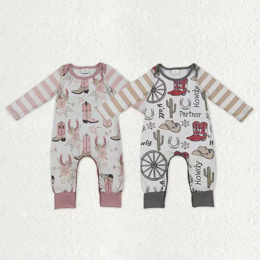 Sibling Baby boy girl clothes boot long sleeve Rompers