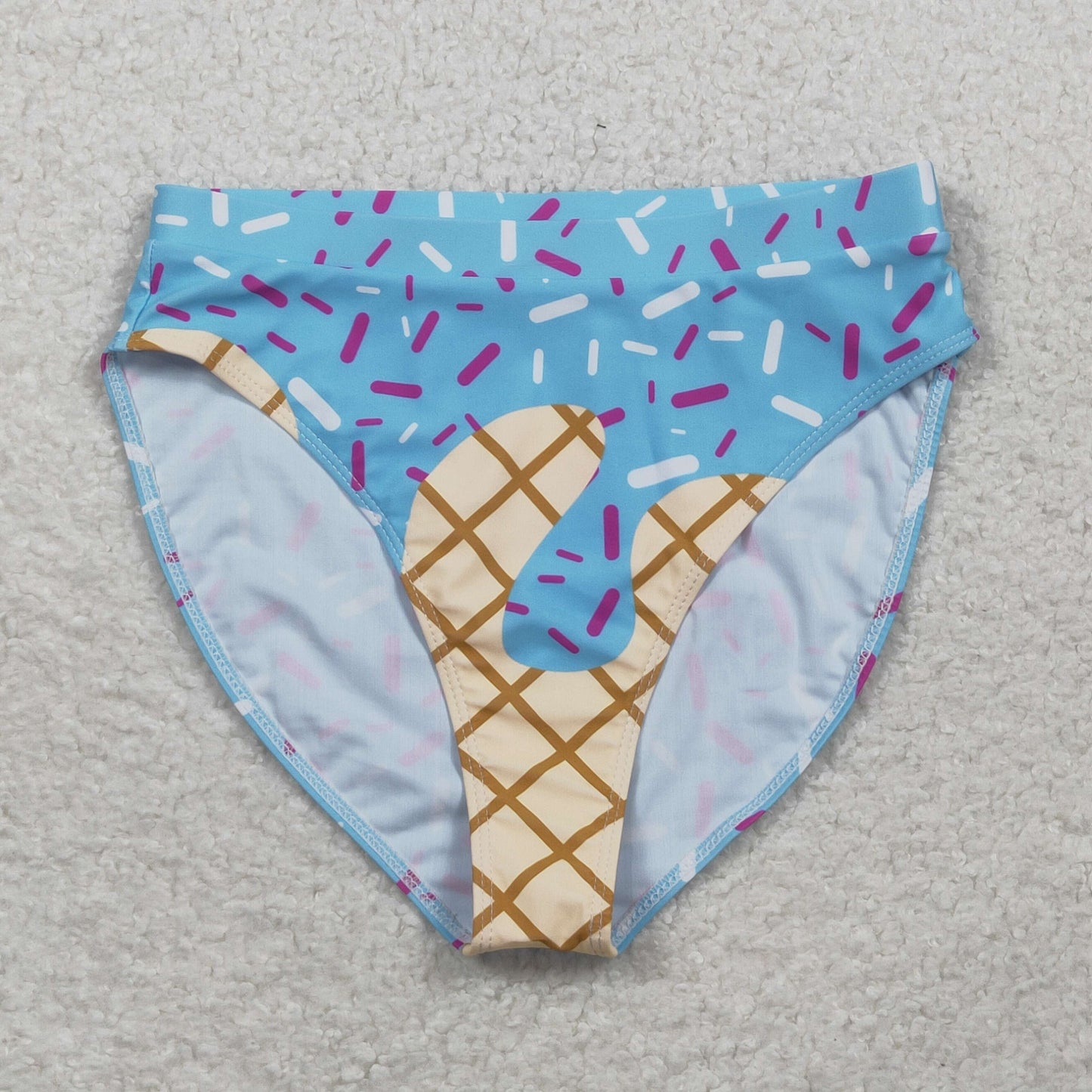 S0576 Adult Women Blue Drip Sprinkles Team Swimming Bummiers Bottom