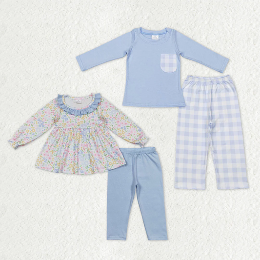 Sibling Baby girls boy clothes summer long sleeve pants Clothes Sets