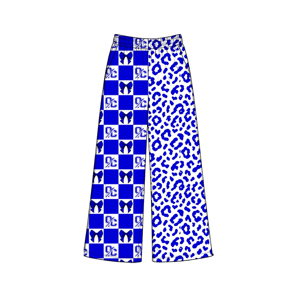 Custom Order Baby Girls Worriors Blue Team Pants Bottoms