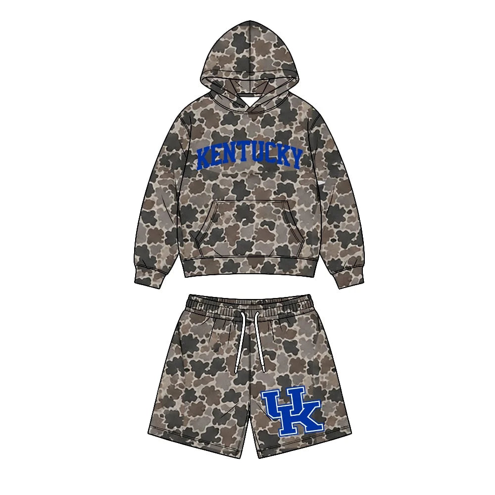 Custom Order Baby Boys UK Hooded Shirt Top Camo Shorts Outfits Clothes Sets