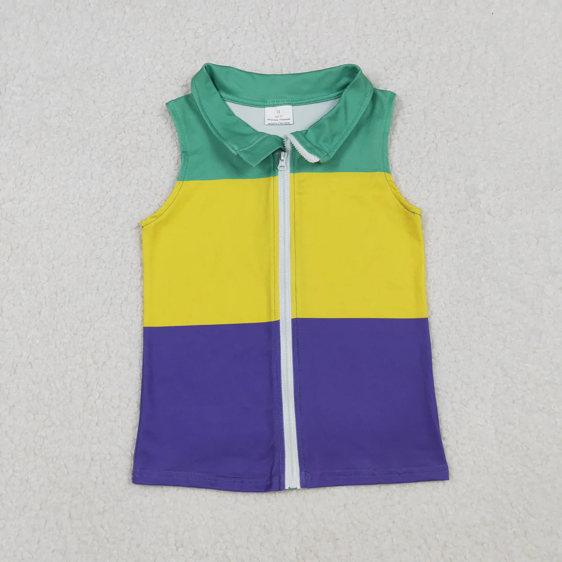 Sibling baby boys clothes mardi gras long sleeve tops