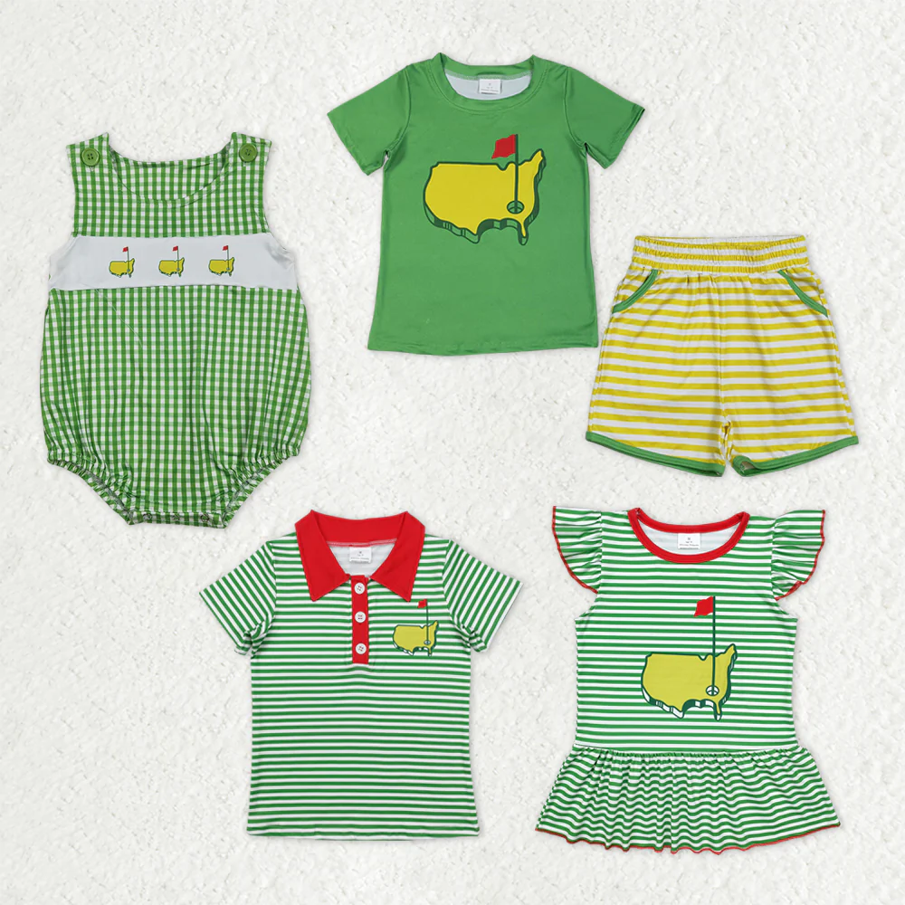 Sibling Baby boys girls clothes short sleeve shorts sets and Rompers and tops