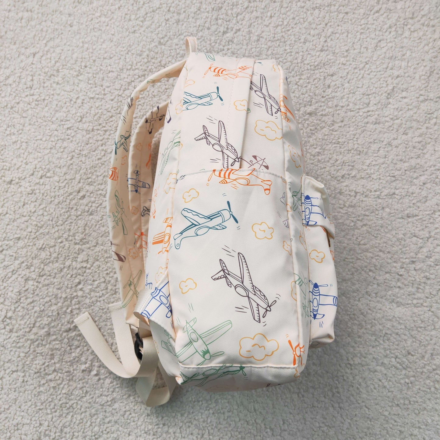 BA0220 Baby Kids Colorful Planes Clouds School Backpack Back Bags