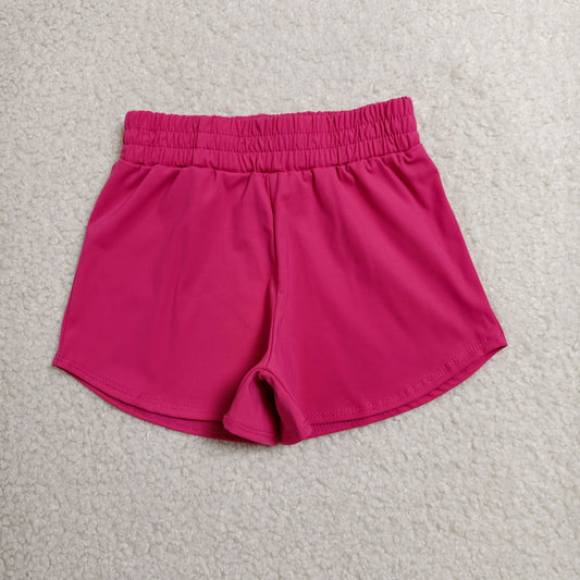 SS0900 Kids Baby Girls Hot Pink Yoga Active Sport Shorts Bottom