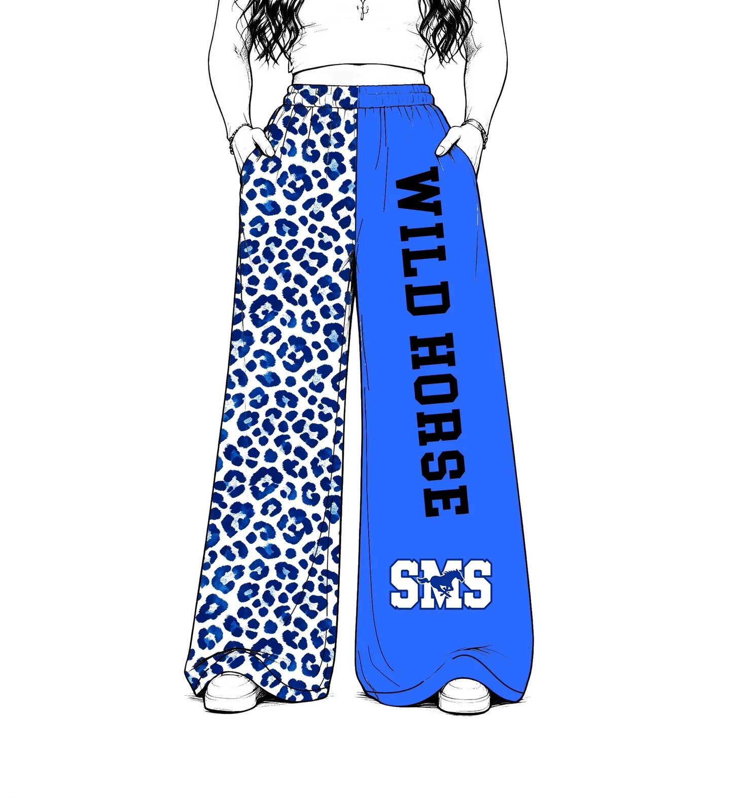 Custom Order Baby Girls Wild Horse Team Leopard Pants Bottoms