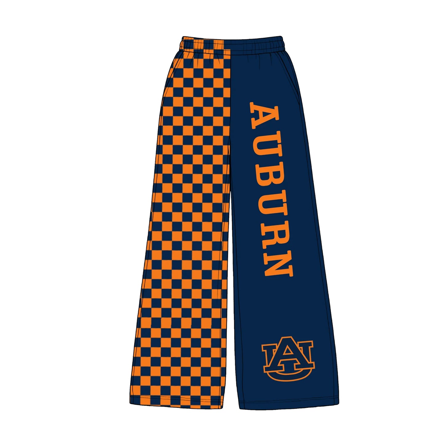 Custom Order Baby Girls Auburn Team Checkered Pants Bottoms