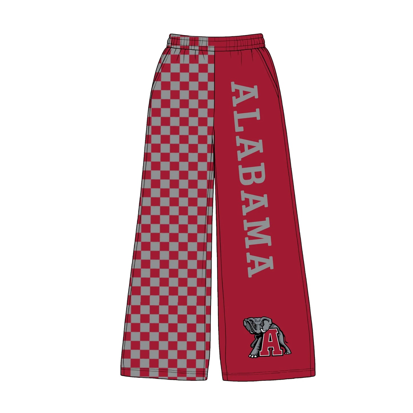 Custom Order Baby Girls Alabama Team Checkered Pants Bottoms