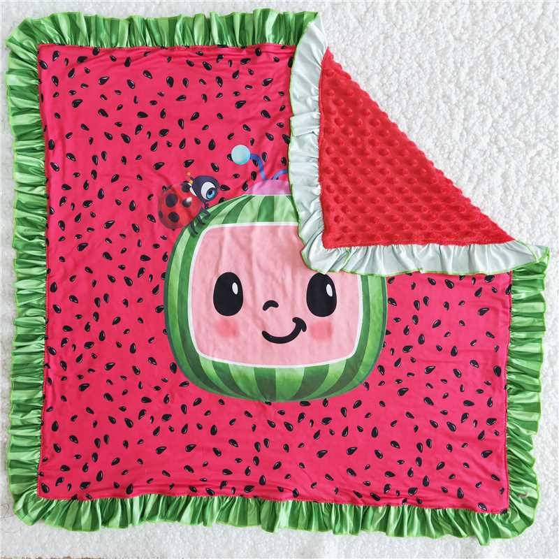 6 A19-6  Cartoon watermelon pattern baby blanket