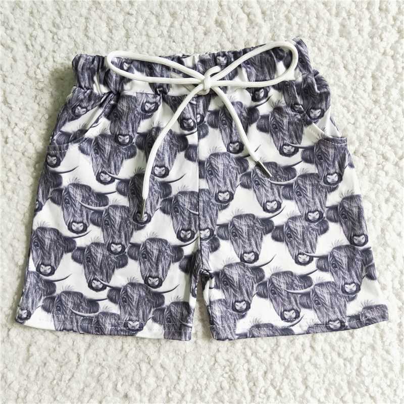 SS0001Summer new gray yak elastic drawstring shorts boutique set wholesale price