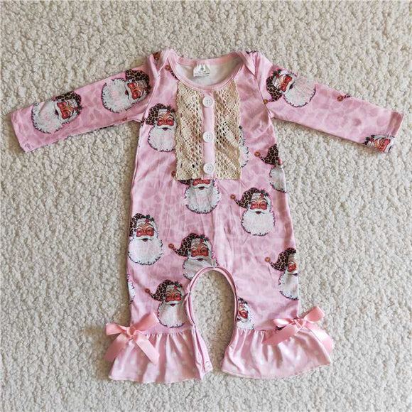 cute girls clothing sets wholesale no MOQ toddler clothes kids clothing baby clothes girls kids clothes Christmas pink santa romper