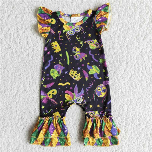 E7-14 girl carnival mask romper