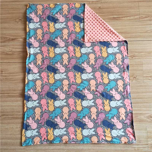 6 C9-33 Easter Rabbit Pattern Kids Blanket