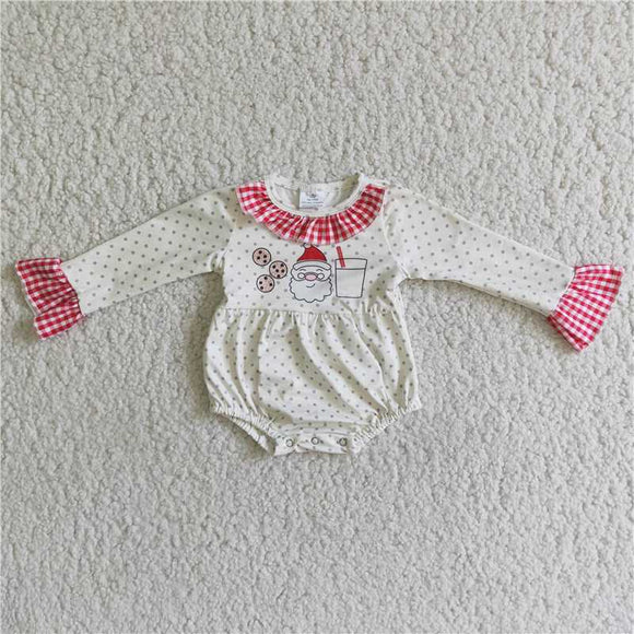 cute wholesale no MOQ toddler clothes lovely kids clothing baby girls kids clothes Christmas santa romper