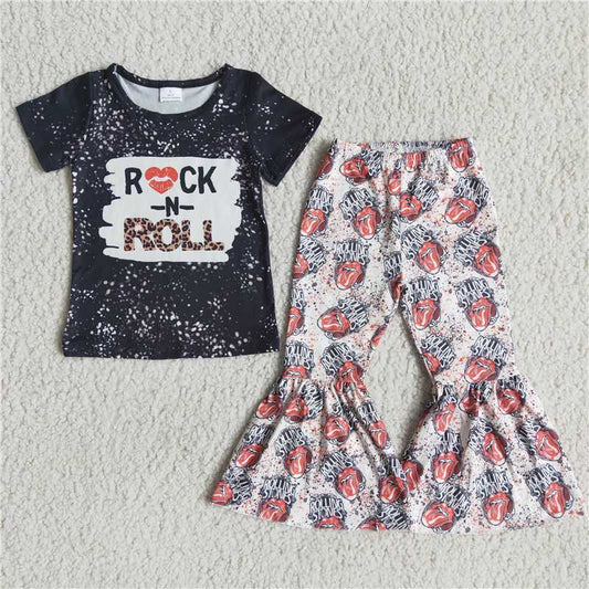 new design infant girl's cute short sleeve bells outfit kids clothing child boutique baby kids clothes