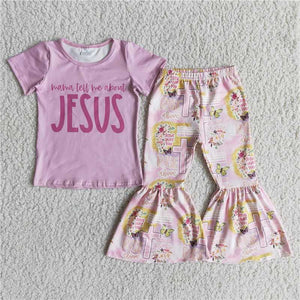 New arrival easter pink girls boutique clothing sets wholesale RTS NO MOQ kids little girls clothing sets clothes