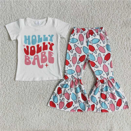 new design hot sale infant girls short sleeve bells outfit kids clothing child boutique baby kids clothes