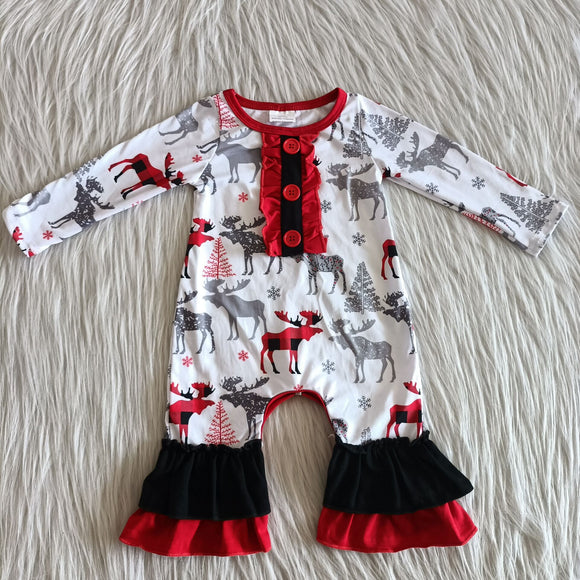 girls clothing sets wholesale RTS no MOQ toddler clothes kids clothing baby clothes girls kids clothes deer romper