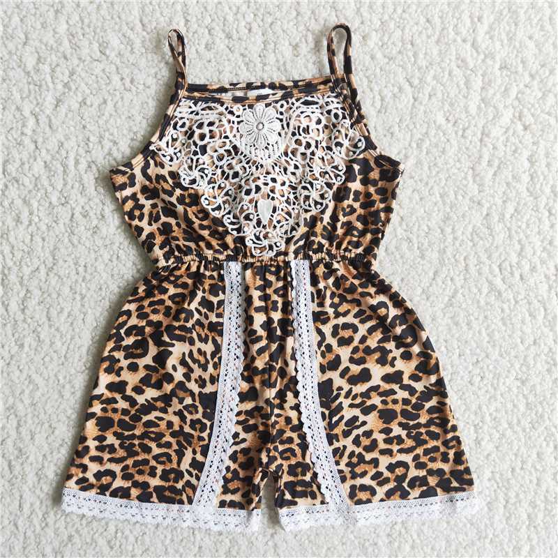 A15-12Leopard print lace jumpsuit